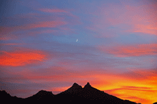 Suchelmond im Abendrot