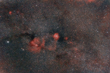 Widefield Xmastree Cluster und Rosettennebel